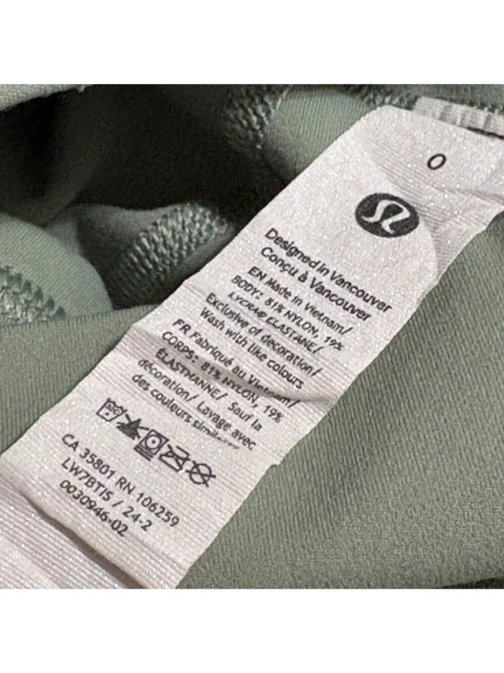 NWOT New Lululemon Align High-Rise Shorts 6" Palm Court Nulu Yoga Activewear 0 - Picture 6 of 10